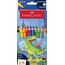 Faber-Castell 110922 - Buntstifte Set Jumbo Dino, 10-teilig, bruchsicher, inkl. 2 Metallic Stifte und Dino Sticker