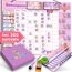 ????????????????????????® Belohnungstafel für Kinder [200 AUFGABEN] - XL Aufgabenplaner magnetisch - Montessori Belohnungssystem - Wochenplaner ab 3 4 5 6 7 8 Jahre - Sternchenplan ADHS Magnettafel (Prinzessin)