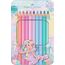 Faber-Castell 210910 - Jumbo Buntstifte Set Sparkle, 10 dicke Buntstifte in Pastellfarben, Malstifte für Kinder