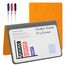 NEWYES Mini Whiteboard A5, Abwischbares Memoboard, Tragbares Whiteboards mit 3 Farbstiften, Geeignet für das Festhalten von Besprechungsnotizen, Einkaufslisten, Haushaltsplan und To-Do-Listen, Orange
