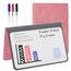 NEWYES Mini Whiteboard A5, Abwischbares Memoboard, Tragbares Whiteboards mit 3 Farbstiften, Geeignet für das Festhalten von Besprechungsnotizen, Einkaufslisten, Haushaltsplan und To-Do-Listen, Rosa