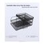 ideallife Stapelbare Briefablage aus Metall, Schwarz Schreibtisch Organizer mit 2 Dokumentenablage und 2 Stiftehalter, Mesh Schreibtischablage für A4 Dokument, Büroablage, Postkörbe