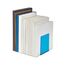 MAUL Buchstütze aus Acryl (2er Pack) 10x10x13cm | Bücherhalter, Organzier für Kinder, Bücher, Büro, Regal | Bücherstütze im stilvollen Acryl Design | möbelschonender Buchhalter | Blau