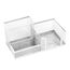 Leviatan Schreibtisch Organizer | Stiftehalter Stifteköcher Tisch-Organizer aus Metall | Büroablage mit Zettelhalter Mesh | 205x103x98mm Perlmuttfarben
