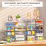 GoMaihe Acryl Schreibtisch Organizer mit 7-Schubladen: 2 Stücke Schubladenbox | Durchsichtig Schminktisch Organizer | Make up Organizer | Büro Organizer für Bürobedarf Kosmetik Schmuck