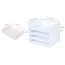 4-stöckige Ablagekorb für A4, Dokumentenablage aus PET Kunststoff, Briefkorb, Briefablage Organizer(4pcs, Weiß)