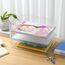3-stöckige Ablagekorb für A4, Dokumentenablage aus PET Kunststoff, Briefkorb, Briefablage Organizer(3pcs, Transparent)