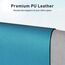 Aothia Schreibtischunterlage,Mauspad mit Leder und Rutchfeste Wildleder,Multifunktionales Office Mousepad Laptop Schreibunterlage,Tisch-Schutz Unterlage für Büro/Home(91cmx43cm, Türkisblau)