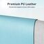 Aothia Schreibtischunterlage,PU-Leder-Schreibtischmatte,Mauspad,Rutschfester Schreibtischschutz,wasserdichter Schreibtisch-Schreibblock für Büro und Zuhause (60x35cm,Topasblau)