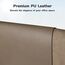 Aothia Schreibtischunterlage,PU-Leder-Schreibtischmatte,Mauspad,Rutschfester Schreibtischschutz,wasserdichter Schreibtisch-Schreibblock für Büro und Zuhause (60x35cm,Kaffee)
