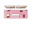 YSAGi Schreibtischunterlage 120x43cm, Premium Leder Mauspad XXL, Rutschfeste Tischunterlage Schreibunterlage, Multifunktionales Office Mousepad Schreibtisch Zubehör für Büro & Homeoffice (Pink)