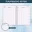 Kalender 2025-2026, A5-Wochenplaner mit Monatsregistern, Jul 2025-Jun 2026, Diary 2025-2026 elastischer Verschluss, Doppeldrahtbindung, einfache Organisation täglichen Lebens, 14,8×21cm, Planer 25-26