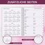 Kalender 2025-2026, A5-Wochenplaner mit Monatsregistern, Jul 2025-Jun 2026, Diary 2025-2026 elastischer Verschluss, Doppeldrahtbindung, einfache Organisation täglichen Lebens, 14,8×21cm, Planer 25-26