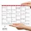TOBJA abwischbarer Wandkalender 2026 A4 - "Rot" Jahresplaner 2026 abwischbar, inkl. Stift. Tafelkalender 2026, Robuster Kalender A4