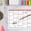 TOBJA abwischbarer Wandkalender 2026 A4 - "Rot" Jahresplaner 2026 abwischbar, inkl. Stift. Tafelkalender 2026, Robuster Kalender A4