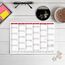 TOBJA abwischbarer Wandkalender 2026 A4 - "Rot" Jahresplaner 2026 abwischbar, inkl. Stift. Tafelkalender 2026, Robuster Kalender A4
