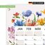 heaven+paper® Wandkalender 2026 | Jahresplaner 2026 A1 | Jahreskalender 2026 aus FSC zertifizierten Naturpapier | 12 Monate mit Feiertagen | Familienplaner 2026 Blumen | Made in Germany