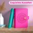 Budget Planner Deutsch A6, Budget Binder, Finanzplaner, Geld Organizer, Budgetplaner Zubehör mit Binder Taschen, budget Planer, Haushaltsbuch, Sparbuch für Reisen, Geld sparen, Geschenk (Rose)