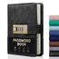 WEMATE Passwortbuch mit Schloss, Passwortbuch mit alphabetischen Registern, 600+ Passwortplatz, Logbuch mit Schloss, Schwarz