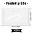 100 Stück Etikettenhalter Selbstklebend, 10 x 6 cm Wasserfest Beschriftungsfenster Selbstklebend Visitenkartenhüllen Kleben Sichthüllen für Büro Zuhause Schule Organisieren Sortieren (Transparent)