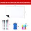 A4 Whiteboard Folie Magnetisch, 2 Stück Magnettafel Kühlschrank, Flexibler Magnetfolie Weiß für Familie Menü Wochenplaner, Einkaufsliste, Kinder Graffiti abwischbar White Board 4 Markers 1 Radierer