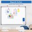 maxtek Whiteboard Magnetisch, 60 X 45 cm Magnettafel White Board Magnetwand mit 3 Whiteboard Stifte, 6 Magnete and 1 White Board Radiergummi, für Schule, Haus und Büro