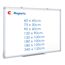 maxtek Magnettafel Whiteboard 60 x 45cm, Pinnwand Magnetisch mit Aluminiumrahmen, Trocken Abwischbar Magnetwand, Einfach zu Montieren und Leicht Aufhängen
