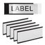 LLPT Magnetische Etikettenhalter | Beschreibbare Magnet-Etiketten für Schule Büro Whiteboards Kühlschränke Magnettafeln (MH2150) | 50 Stück | 25MM x 50MM