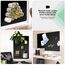 Raweao Starke Magnetisch Tafel für Wand, kleine A3 Magnettafel zur Souvenir Aufbewahrung, 43.5x29x0.08cm Multifunktionale Magnetische Pinnwand fürs Büro(Schwarz - 1 Stück)