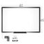 VIZ-PRO Magnetisches Whiteboard trocken abwischbar 90 x 60 cm A1 trocken abwischbares Whiteboard mit schwarzem Aluminiumrahmen und Stifthalter