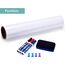 Warasee Whiteboard Magnetisch Folie, 120*250cm Magnettafel Selbstklebend, Magnetfolie Weiß Abwischbare, a3/a4 Leicht Zugeschnitten, für Startseite Schule, mit Markers & Whiteboard Schwamm & Magnetes