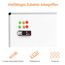 Amazon Basics Magnetisches Whiteboard mit Stifthalter Aluminiumrahmen trocken abwischbarer Schreibfläche 90cm x 60cm (BxH) inklusive 6 Magneten 1 Tafelwischer und 2 trocken abwischbaren Markern Weiß
