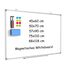 DOLLAR BOSS Magnetisches Whiteboard, 45X60CM Magnettafel Magnetpinnwand mit 2 Whiteboard Stifte, 8 Magnete and 1 White Board Radiergummi, für Schule & Küche und Büro, aufhängen, keine Bohrung
