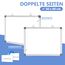 DOLLAR BOSS Whiteboard Magnetisch, Whiteboard Klein 30X40CM Magnettafel A3 Magnetpinnwand mit 2 Stifte, 8 Magnete and 1 White board Radiergummi, aufhängen, keine Bohrung