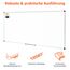 Amazon Basics Magnetisches Whiteboard mit Stiftablage und Aluminiumleisten, trocken abwischbar, 240 cm x 120 cm (B x H), Weiß