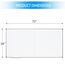 XIWODE Faltbare Magnet-Whiteboard mit Aluminiumrahmen | 90x180cm Klappbares Tafel-Wandboard für Büro, Homeoffice & Kinderzimmer | Leichtes Wandboard mit Stifthalter, Robust & Langlebig
