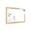 ALLboards Magnetisches Whiteboard, trocken abwischbar PREMIUM 150x100 cm, massiver Rahmen im Eichendesign