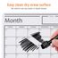 Amazon Basics Magnetische, trocken abwischbare WhiteboardFolie, Kalender, 30,5 cm x 43,2 cm, Weiß