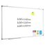 QUEENLINK Whiteboard 100×180cm Whiteboard Magnetisch, Magnettafel mit Aluminiumrahmen, Magnetwand White Board mit Stiftablage und Haken