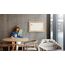 ALLboards Magnetisches Whiteboard, trocken abwischbar PREMIUM 90x60 cm, massiver Rahmen im Eichendesign