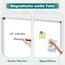 QUEENLINK Whiteboard Magnetisch, Magnettafel mit Aluminiumrahmen,88x118cm Magnetwand White Board mit Stiftablage und Haken