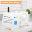 Magnetisches Whiteboard, Beidseitige Magnettafel Weiß mit Ständer, Kleine Desktop Schreibtafel 30x40cm, Whiteboard mit Ständer, Abwischbar & Vielseitig Verwendbar für Zuhause und Büro