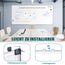 QUEENLINK Whiteboard 120×180cm Whiteboard Magnetisch, Magnettafel mit Aluminiumrahmen, Magnetwand White Board mit Stiftablage und Haken