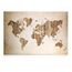 Navaris Magnettafel Magnetpinnwand Memoboard zum Beschriften - 60x40 cm Notiztafel World Map Vintage Design - Tafel abwaschbar mit Halterung Magneten Stift
