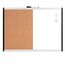 Amazon Basics Rechteckig Magnetisches Whiteboard, Doppel-Pinnwand, Kunststoff / Aluminiumrahmen, trocken abwischbar, 58 x 43 cm, Weiß, Gelb