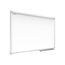 ALLboards Magnetisches Whiteboard 100x80cm Magnettafel mit Aluminiumrahmen und Stifteablage, Weiß Magnetisch Tafel, Trocken Abwischbar, Wiederbeschreibbar Weißtafel