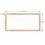 ALLboards Magnetisches Whiteboard, trocken abwischbar PREMIUM 200x100 cm, massiver Rahmen im Eichendesign