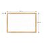 ALLboards Magnetisches Whiteboard, trocken abwischbar PREMIUM 180x120 cm, massiver Rahmen im Eichendesign