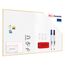 ALLboards Whiteboard mit Holzrahmen 200x120cm Magnettafel Weiß Magnetisch, Trocken Abwischbar