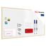 ALLboards Whiteboard mit Holzrahmen 180x100cm Magnettafel Weiß Magnetisch, Trocken Abwischbar